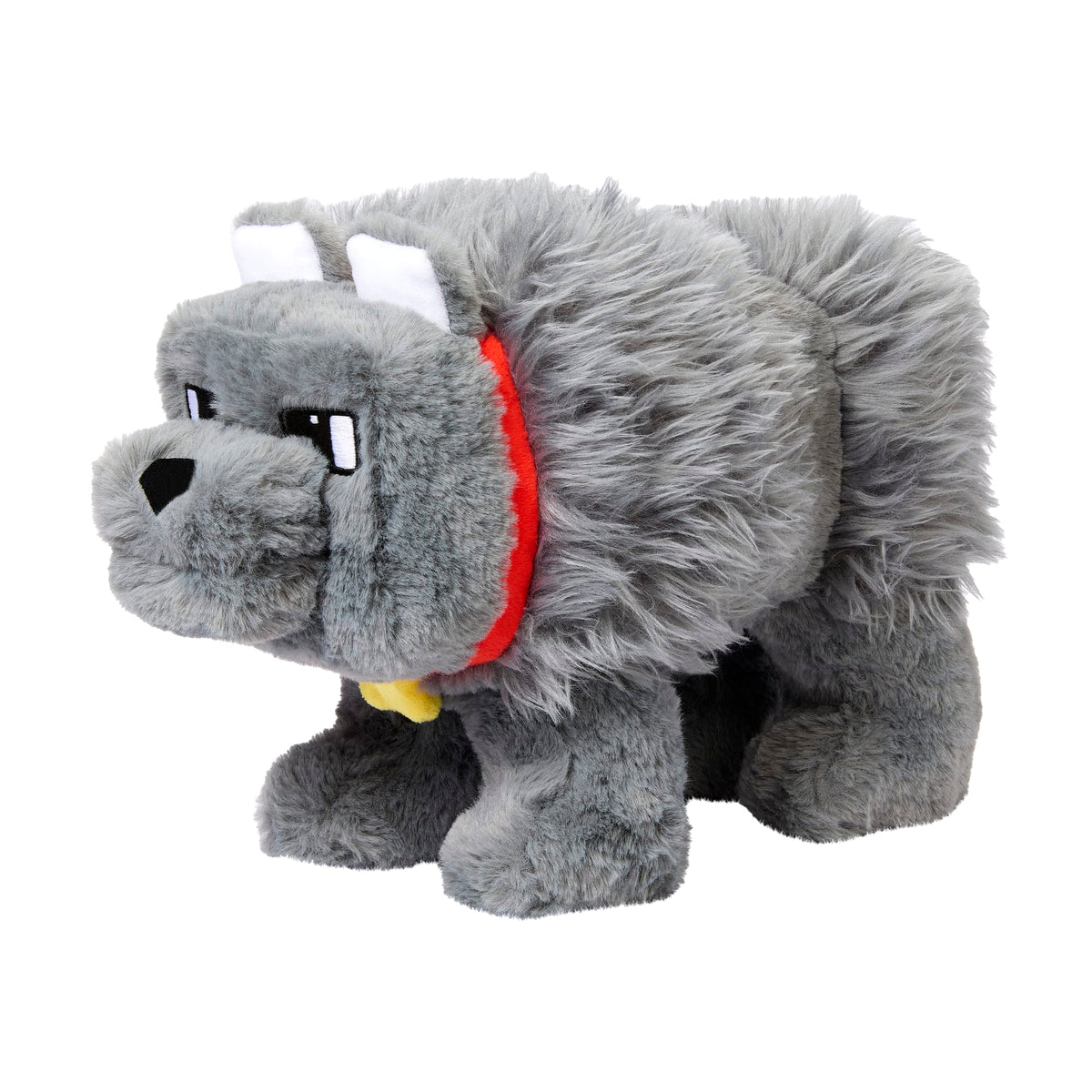 Minecraft –Peluche à Fonctions –dennis Le Loup, Sons et Bouche à Mouv.