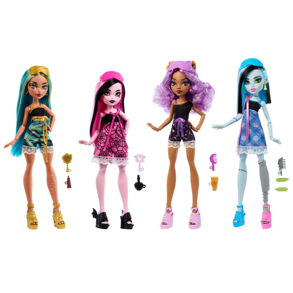 Monster High Muñeca Reveal Pijamas Monstruosas Draculaura