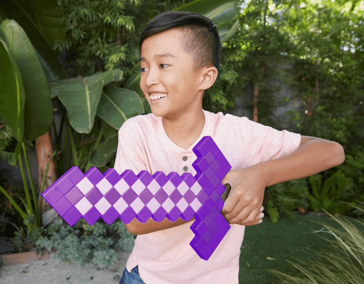 Minecraft Role-Play Toy Accessory Collection, Pixelated Design