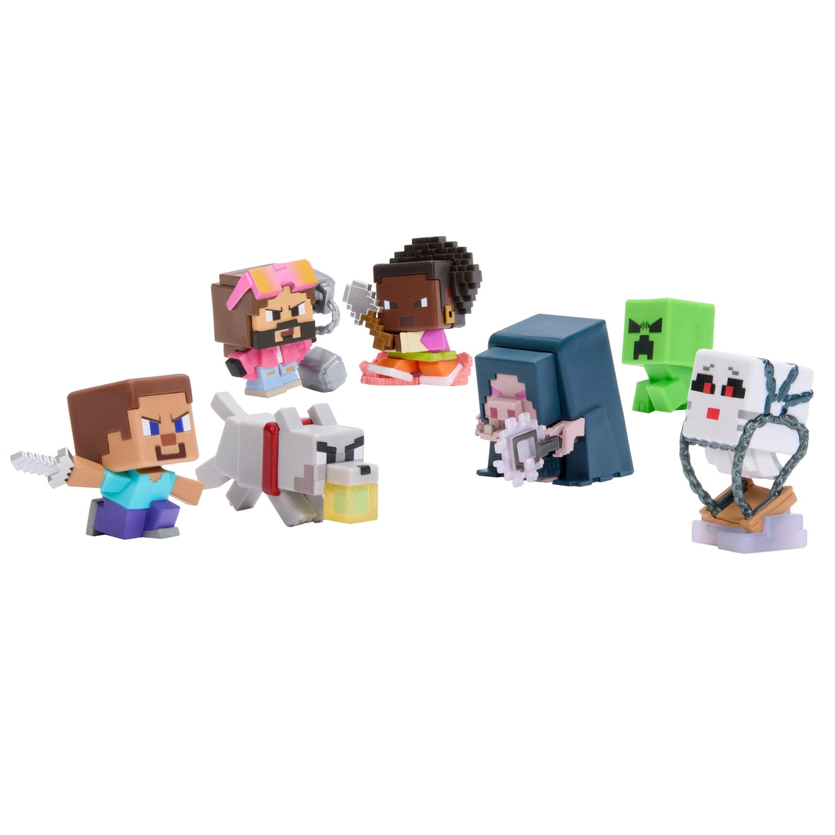 Minecraft –Mode Mini – Coffret Figurines –Coffret Combat Monde Normal