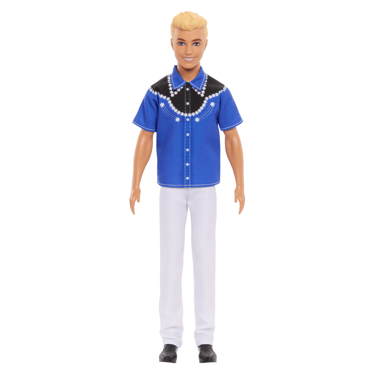 Barbie Fashionista Muñeco Ken Camisa Azul con Negro