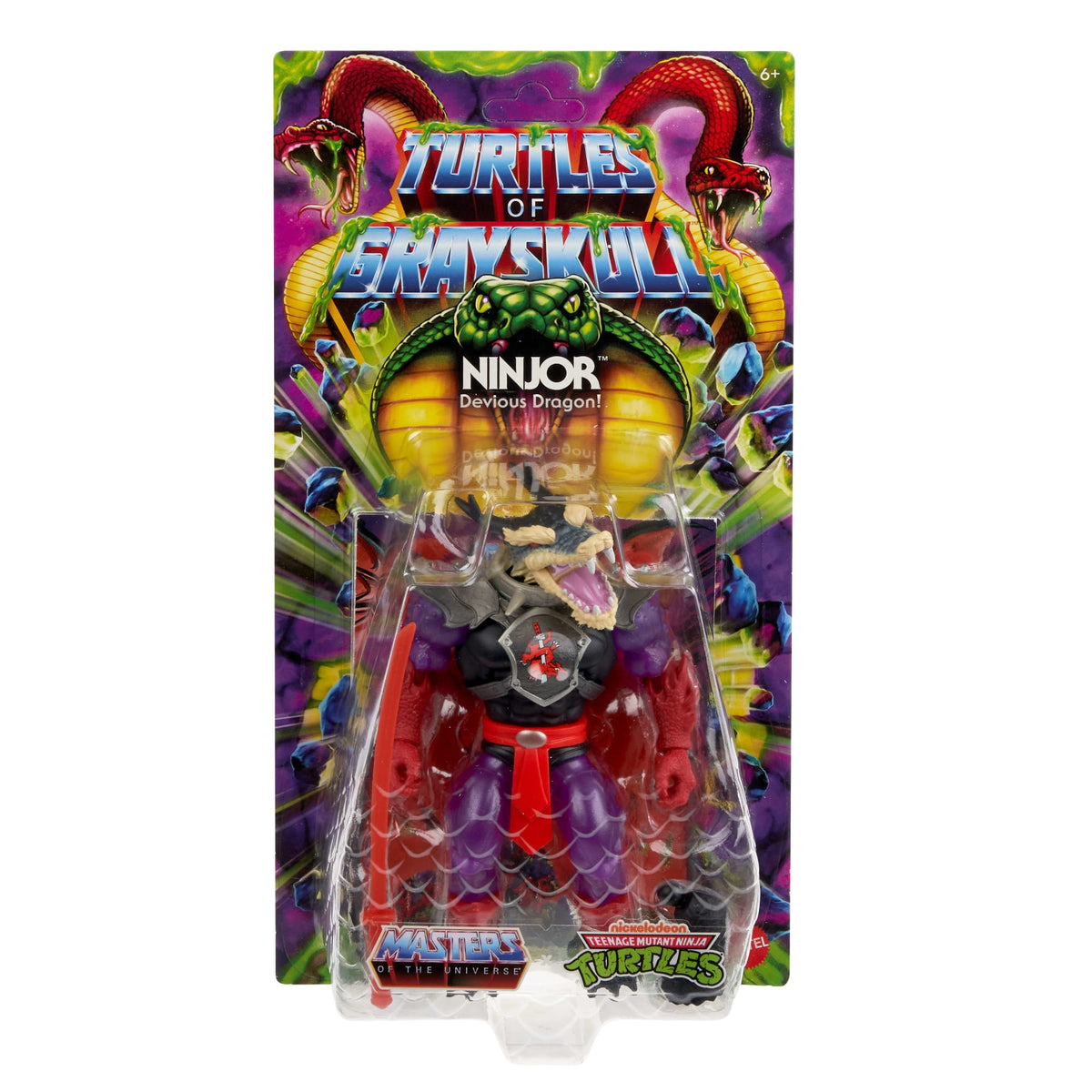 Masters Of Universe Origins Turtles Of Grayskull Ninjor Action Figure, Tmnt MOTU Reptile Wars Toy